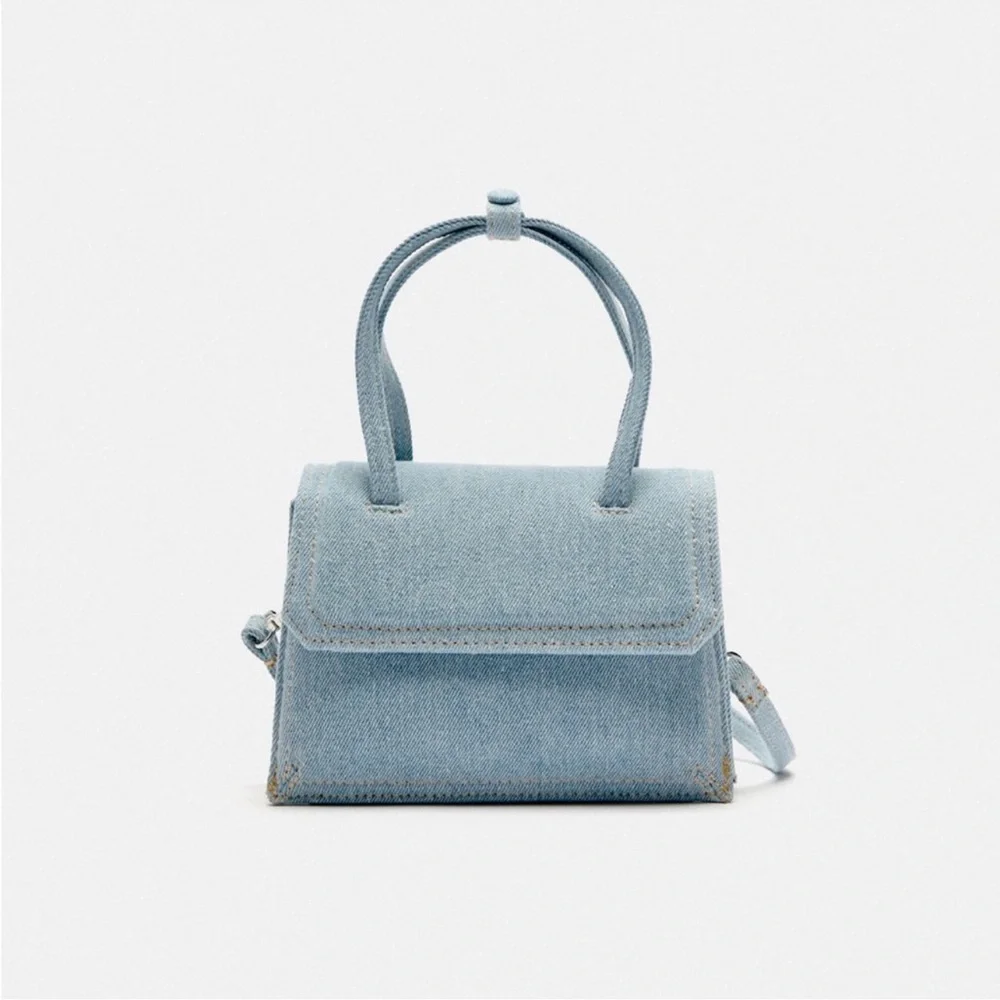 Zara denim heels and matching purse - Picture 4 of 6